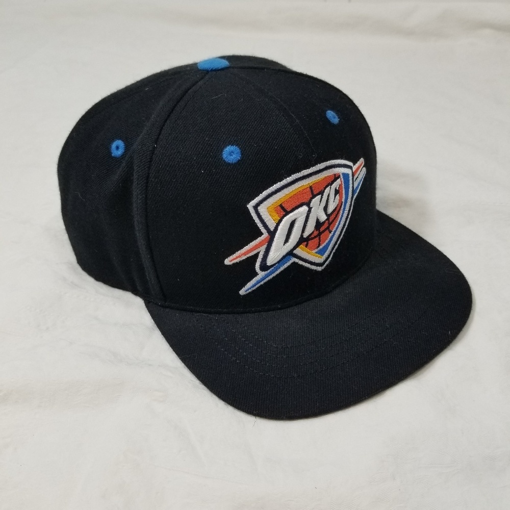 NWOT OKC Thunder Snap Back Flat Brim Hat